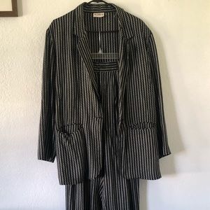 Vintage Striped Pant Suit